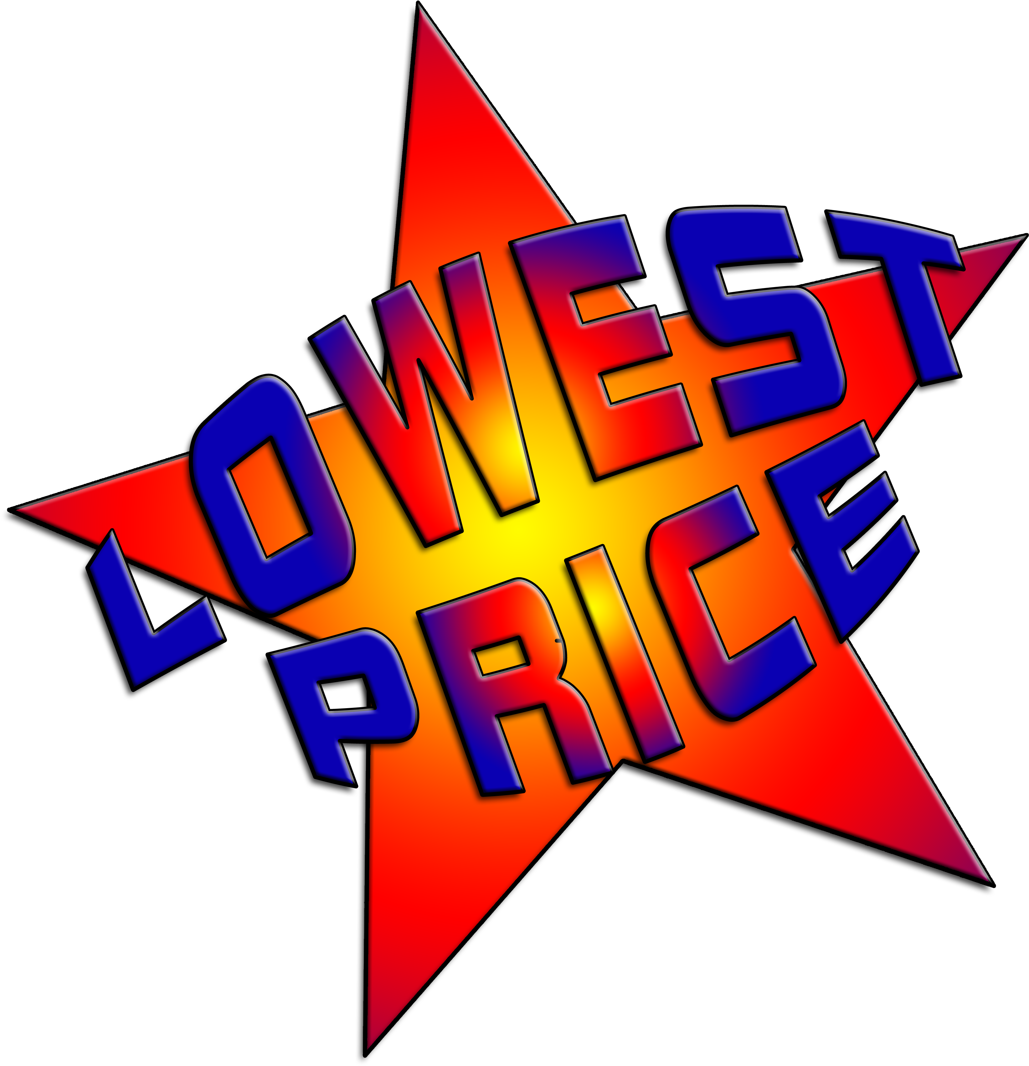 Price Tag Low Award Warranty Star 374396 - Star Price Tag (3543x3543), Png Download