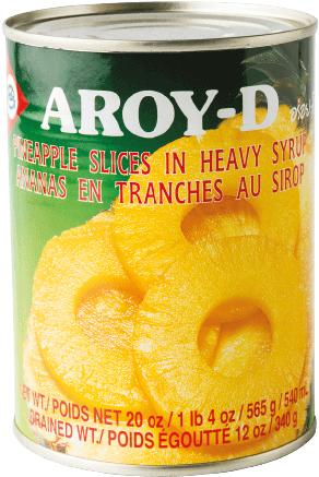 Pineapple Slice In Heavy Syrup / Pineapple Pieces In - Toddy Palm's Seed Slices In Syrup - Aroy-d (500x500), Png Download
