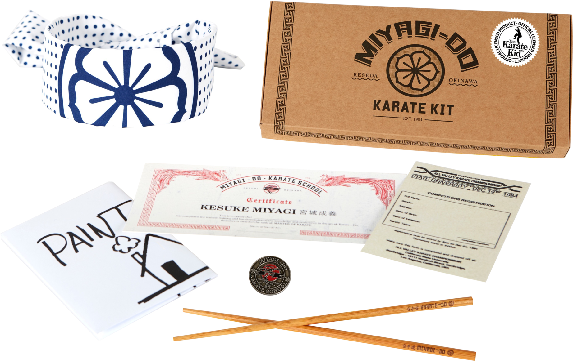 Karate Kid Miyagi-do Karate School Kit - Kit Karate Kid (2048x1357), Png Download