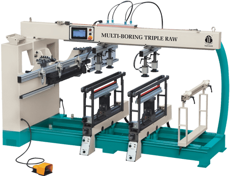 Multi Boring Triple Raw Machines - Triple Head Boring Machine (850x350), Png Download