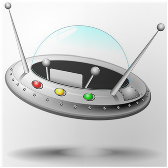 Astronave Navetta Spaziale Ufo Cartoon Spaceship-vector - Spacecraft (400x400), Png Download