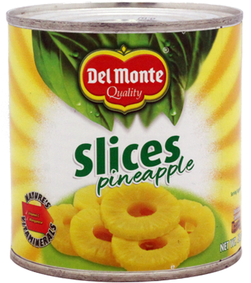 Del Monte Tin Fruit Slice Pineapple - Del Monte Fiest Fruit Cocktail (550x684), Png Download