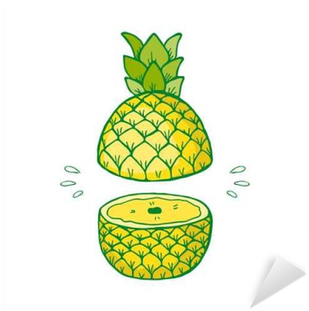Pineapple Slices Splash Isolated On White Background - Illustration (400x400), Png Download