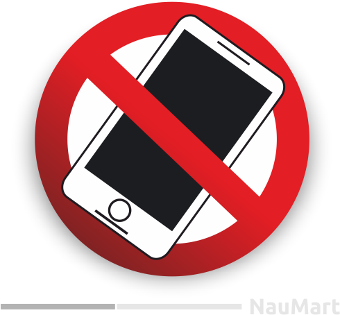 No Cell Phone Calls Use Prohibition Warning Sign - No Cell Phone Sign Png (500x500), Png Download