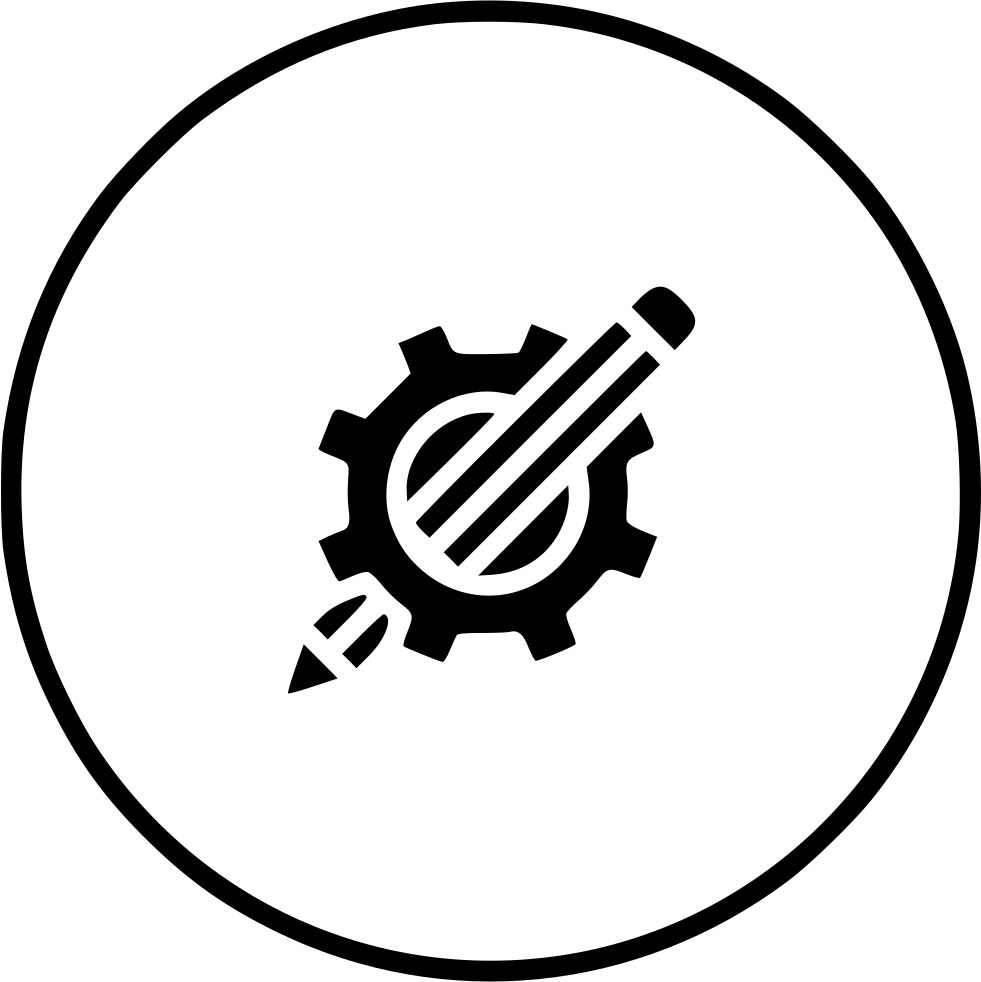 Drawing Pencil Geometry Setting Gear Design Comments - Gear (981x982), Png Download