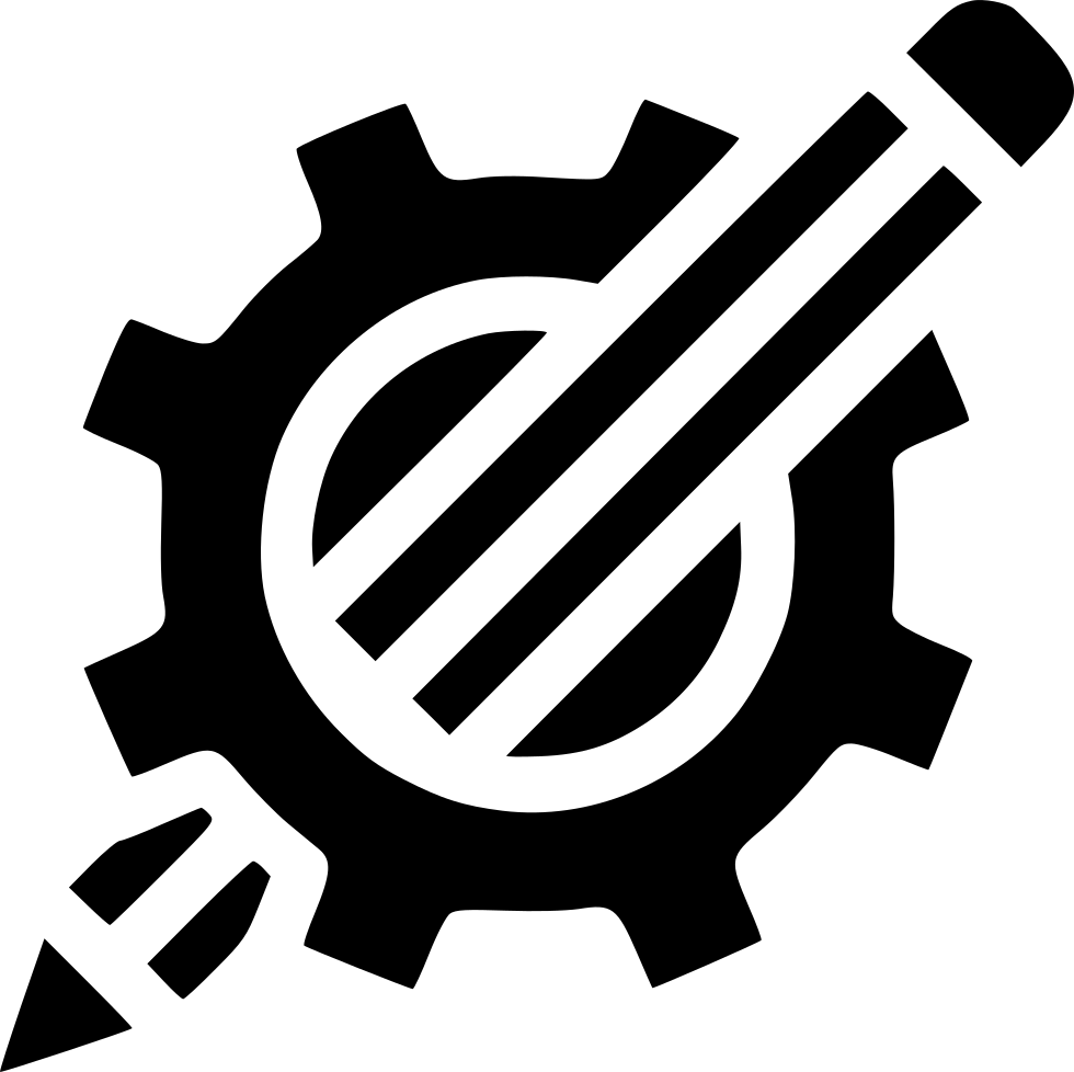 Drawing Pencil Geometry Setting Gear Design Comments - Icon (980x978), Png Download