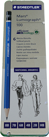 Staedtler Lumograph Drawing Pencils - Lumograph Drawing Pencils: Set Of 6 (450x450), Png Download