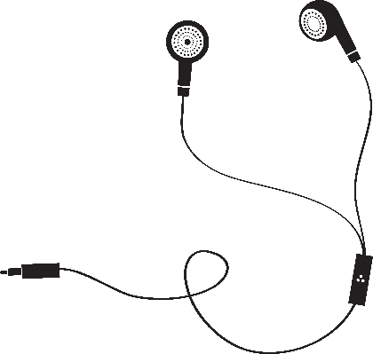 Earphone Symbol - Illustration (420x399), Png Download