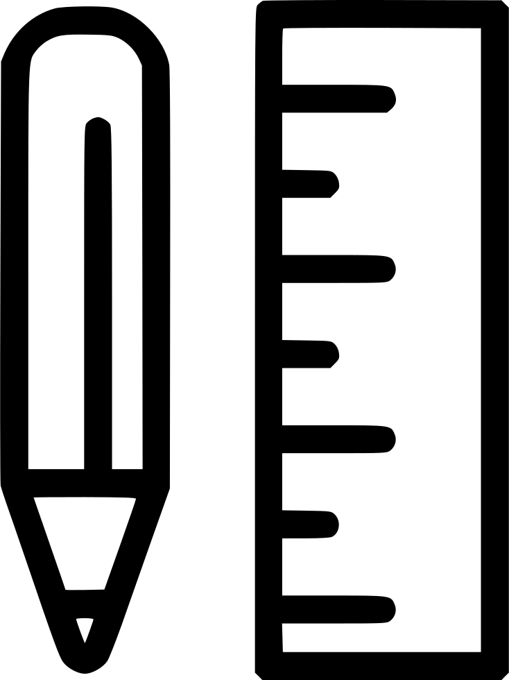 Pencil Ruler Icon Clipart Ruler Drawing Computer Icons (734x980), Png Download