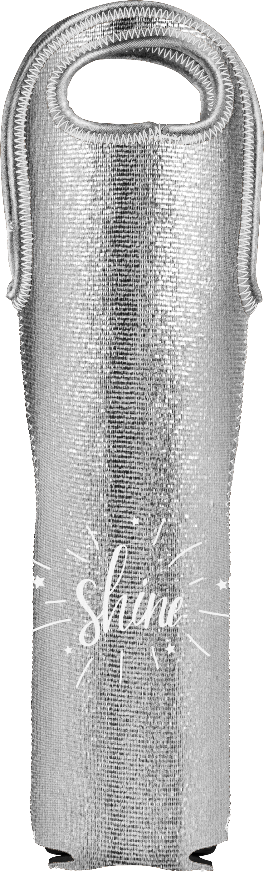 Wine Tote Metallic Neoprene Single - Wine (3246x3246), Png Download