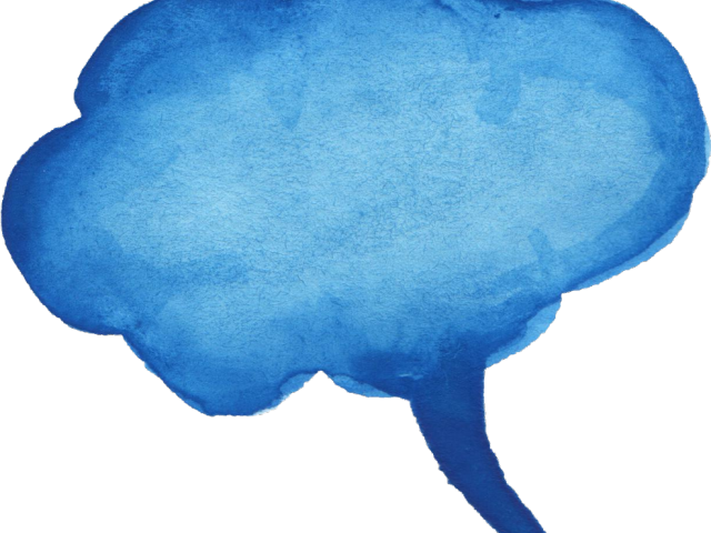 Speech Balloon Png - Watercolor Speech Bubbles Png (640x480), Png Download