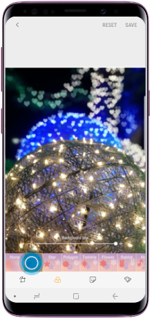 Choose Shape Effect - Samsung S9 Blurred Background (269x480), Png Download
