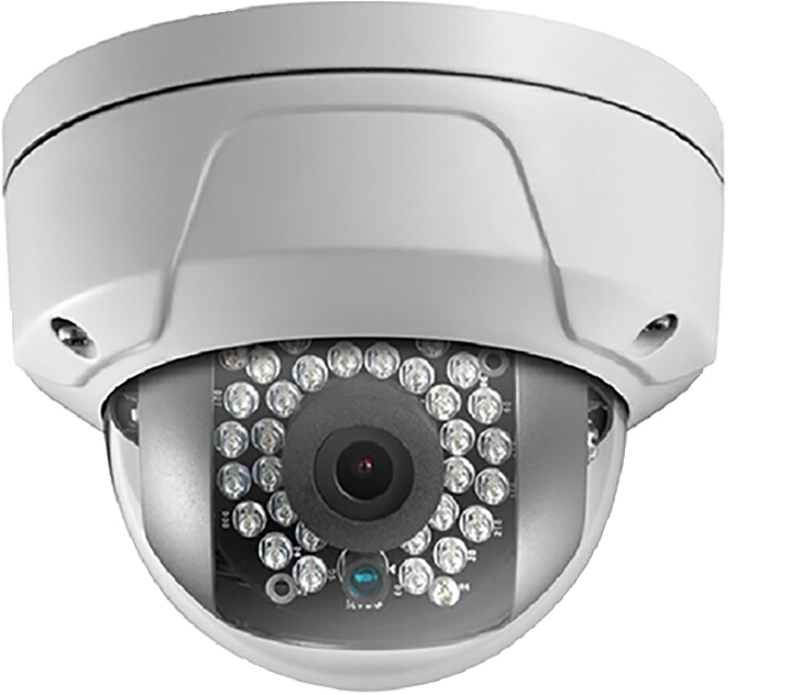 2m Hd Network Glass Dome Camera - Ip Cctv Dome Cameras (800x800), Png Download