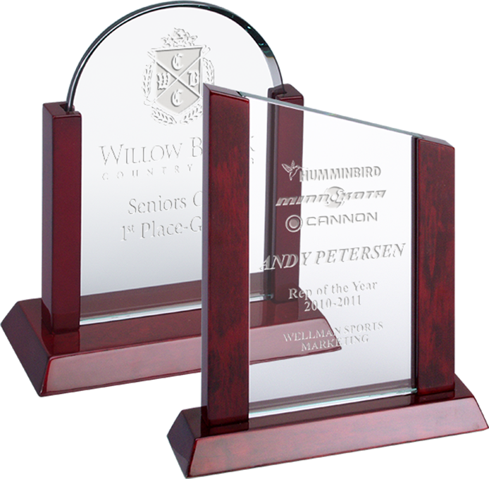 Glass Dome Or Peak On Rosewood - Glass Dome Award W/ Rosewood Base (9") Quantity(1) (694x681), Png Download
