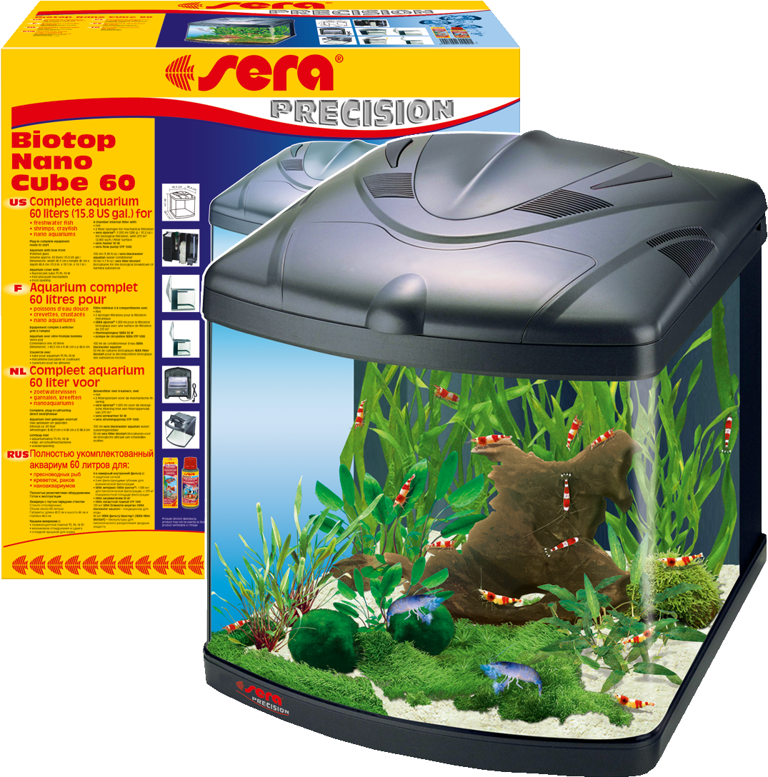 31102 Int Sera Biotop Nano Cube 60 - Sera Aquarium (1129x1143), Png Download