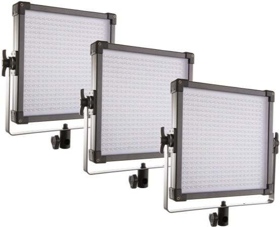 F&v K4000s Led Studio Panel - F&v K4000 Bi-color Led Panel With V-mount - 3-light (598x600), Png Download