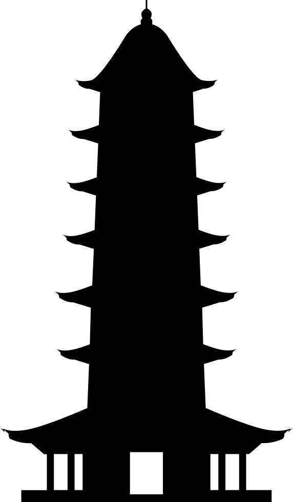 Auspicious Light Pagoda Comments - Logo Pagoda (572x980), Png Download