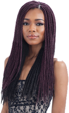 $97 - - Single Twist Small Freetress Braids (375x375), Png Download