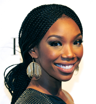 110512 Fashion And Beauty Whats Her Best Hair Brandy - Single Braids For Black Women (608x342), Png Download