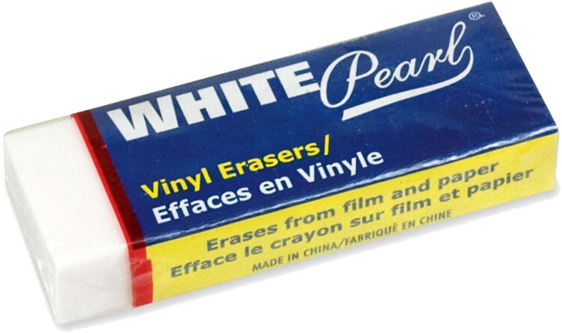 Dixon Pearl Vinyl Block Eraser, Large, 12/bx, White - Dixon Small Pearl Block Eraser (850x850), Png Download