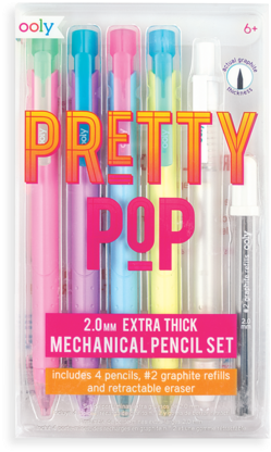 Pretty Pop Mechanical Pencil And Eraser Set - Pencil (480x480), Png Download