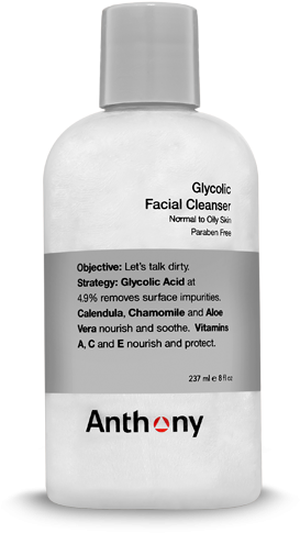 Anthony Glycolic Facial Cleanser (460x580), Png Download