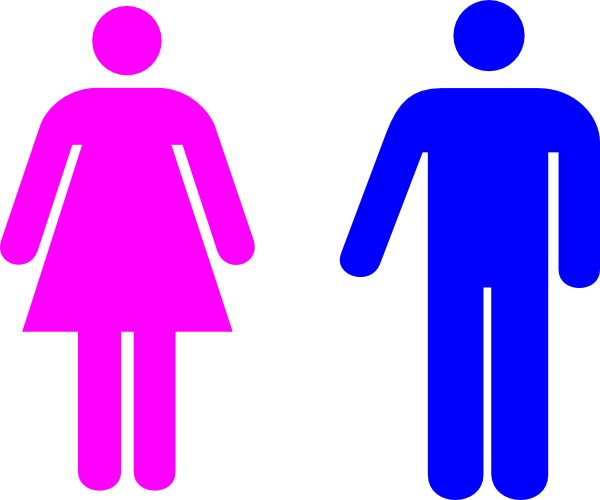 Male & Female Toilet Signs (600x500), Png Download