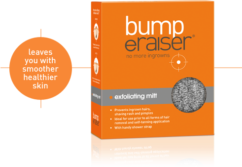 Bump Eraiser Exfoliating Mitt - Bump Eraiser Exfoliating Shower Mitt Ingrown Hair Treatment (500x392), Png Download