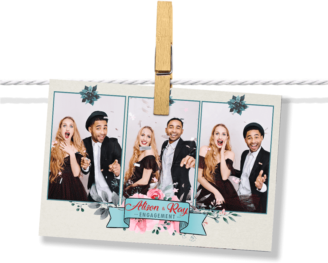 Floral Banner Postcard - Postcard (1100x1100), Png Download