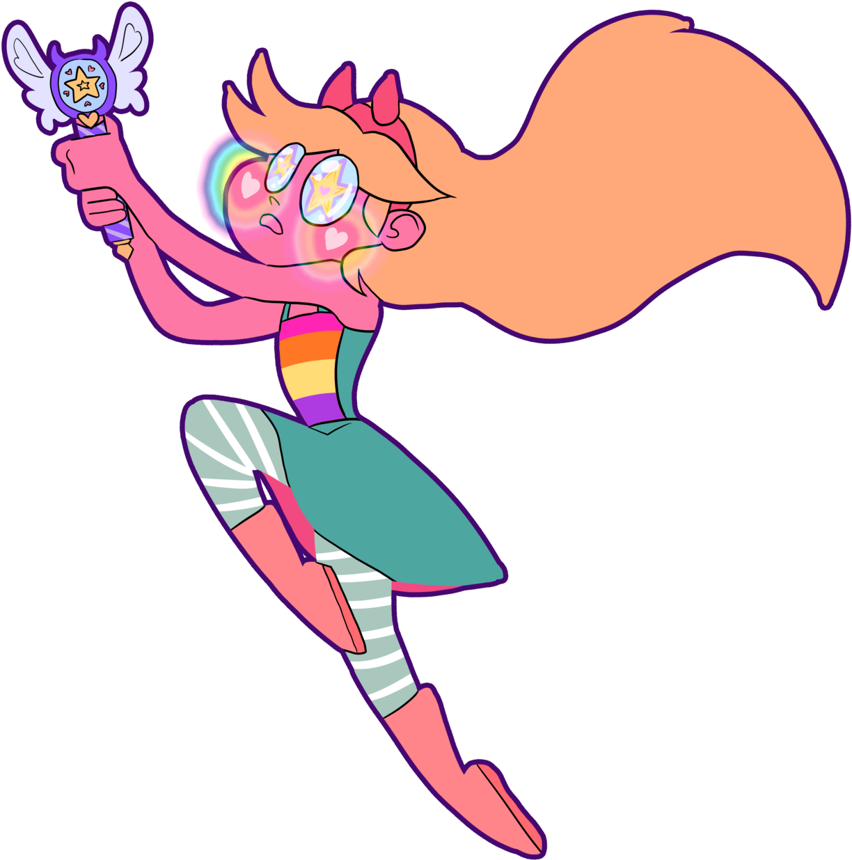 A Star Doodle - Cartoon (1280x1279), Png Download