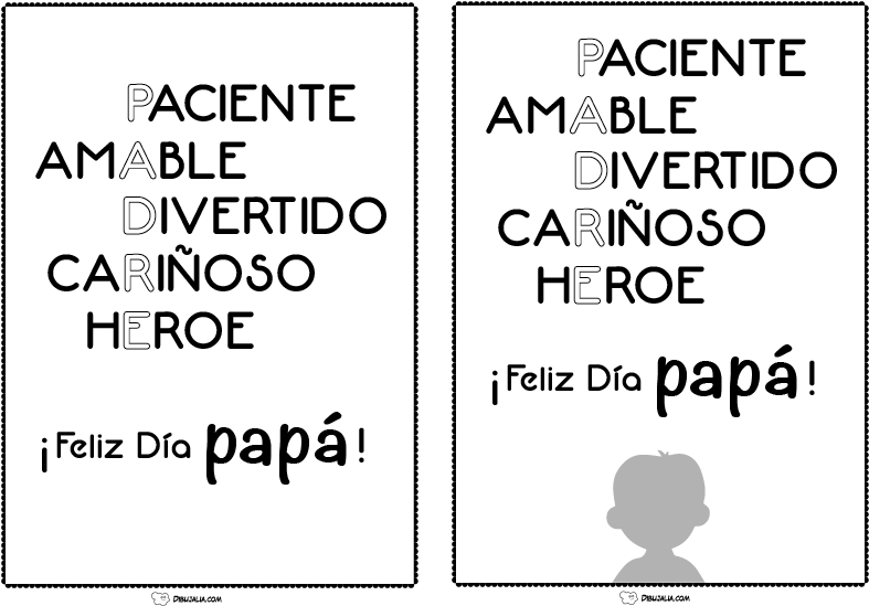 Dia Padre Postal-02 - Father (860x613), Png Download
