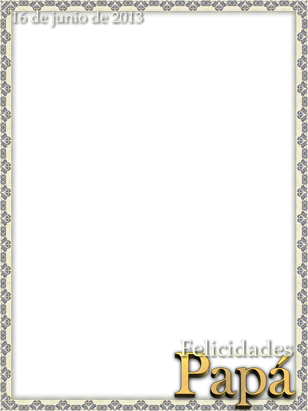 Marcos Para Fotos Para Dia De Padres (600x800), Png Download