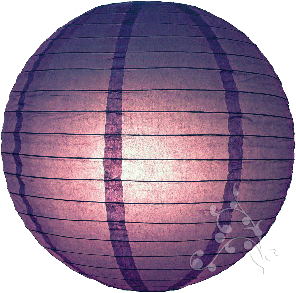 Purple Chinese Lanterns (1181x1164), Png Download