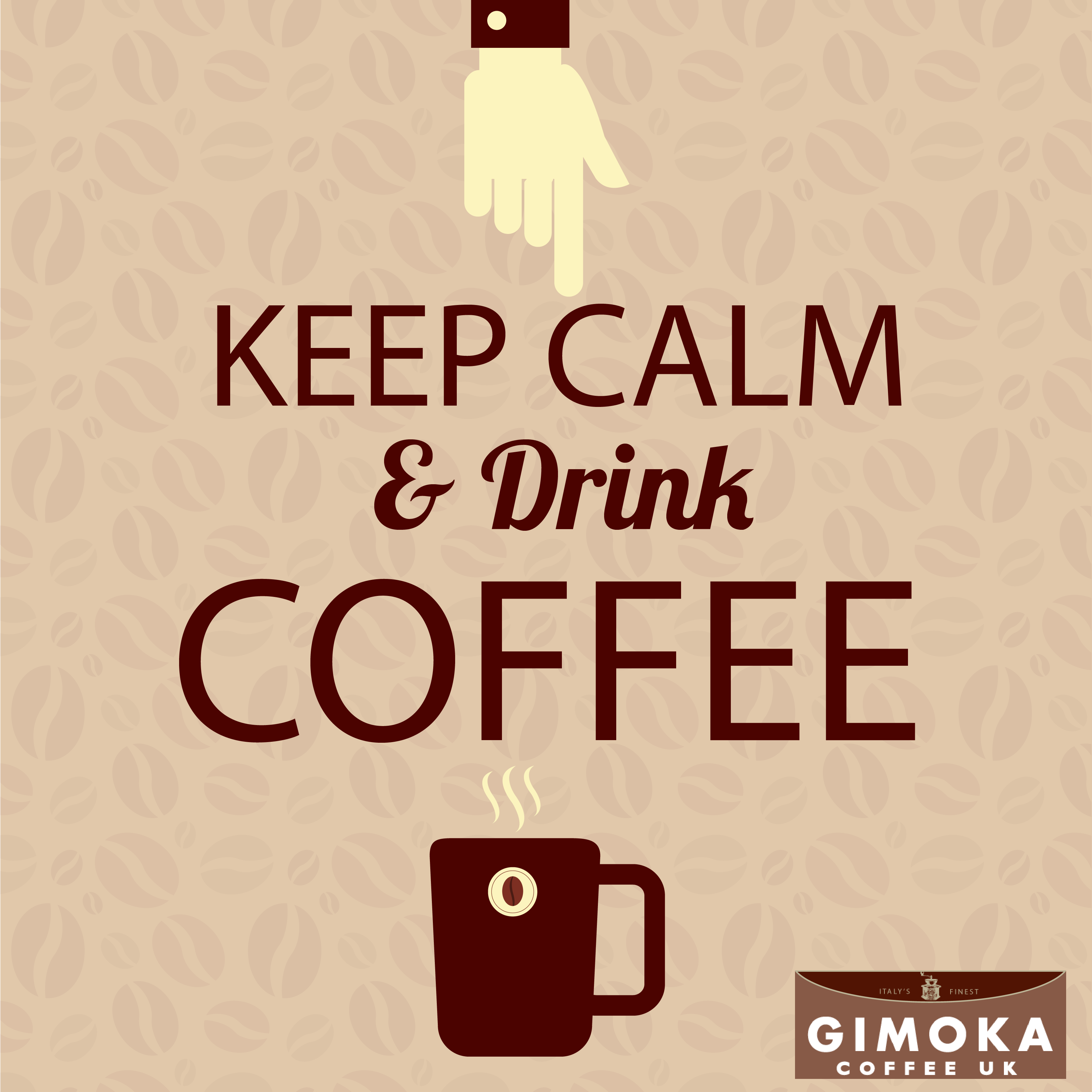 Keep Calm & Drink Coffee Tomar Cafe, Granos De Café, - Birthday Week Starts Now (3335x3333), Png Download