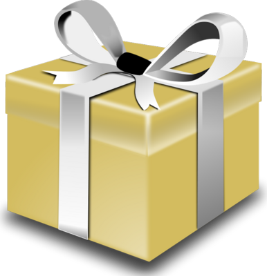 Christmas Present, Free Birthday Card Templates Photoshop - Present Clip Art (386x400), Png Download