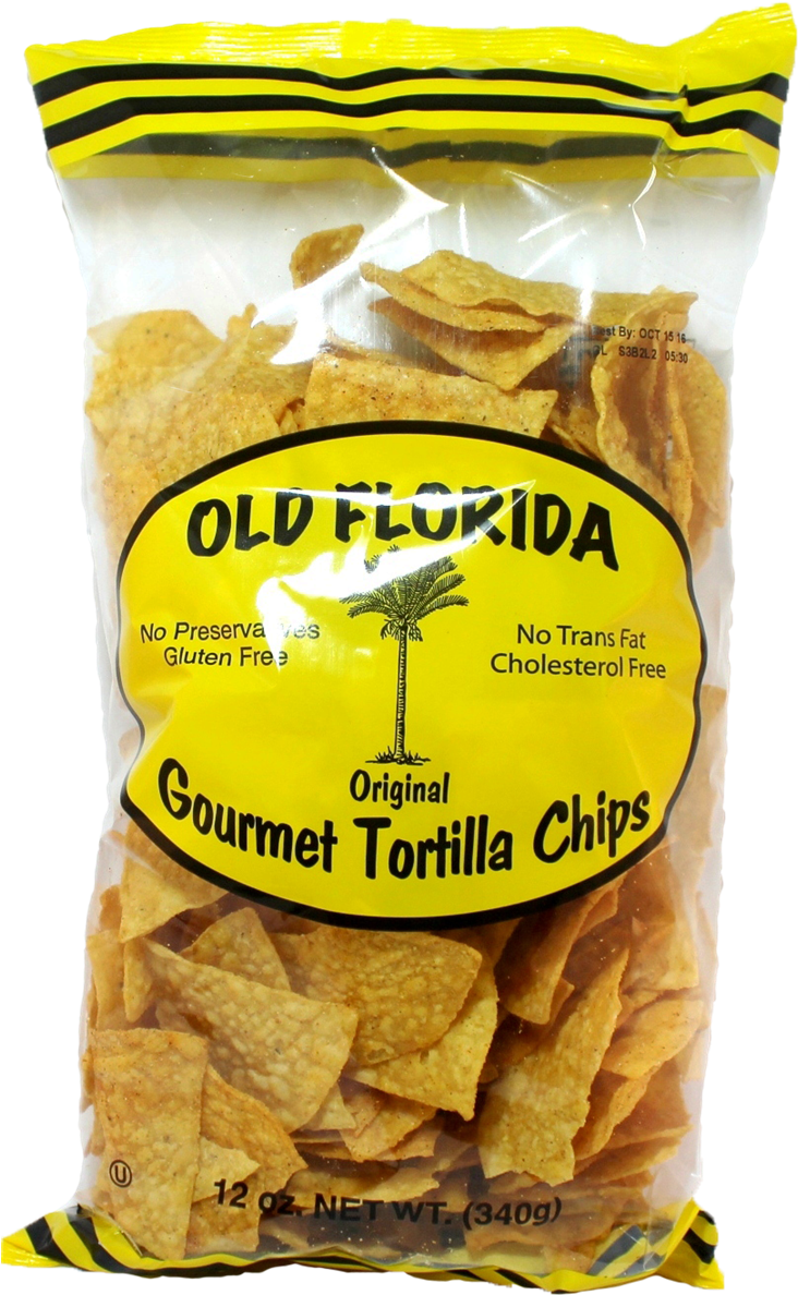 Old Florida Tortilla Chips (737x1200), Png Download