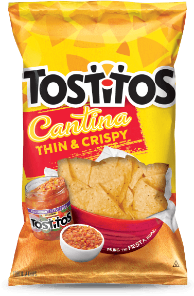 Tostitos Cantina Thin And Crispy Tortilla Chips - Tostitos Cantina Thins (400x600), Png Download