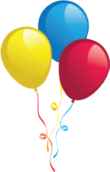 Balões Aniversário Png - Birthday (391x567), Png Download