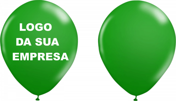 000 Balões Personalizados / Bexigas 1 Lado Com 01 Cor - Balloon (600x346), Png Download