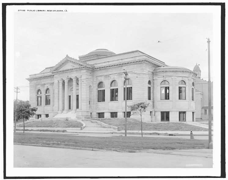 New Orleans Public Library - New Orleans Historic Destroyed (926x590), Png Download