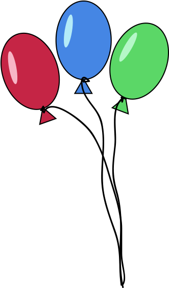 Tresbaloes - Três Baloes Png (356x586), Png Download