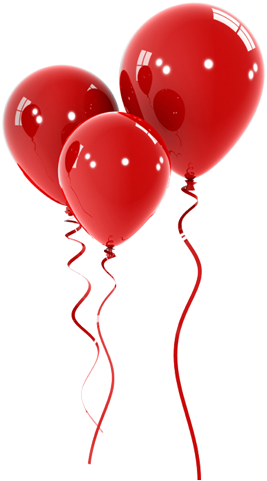 Ipad Ipad - Red Balloons (283x500), Png Download