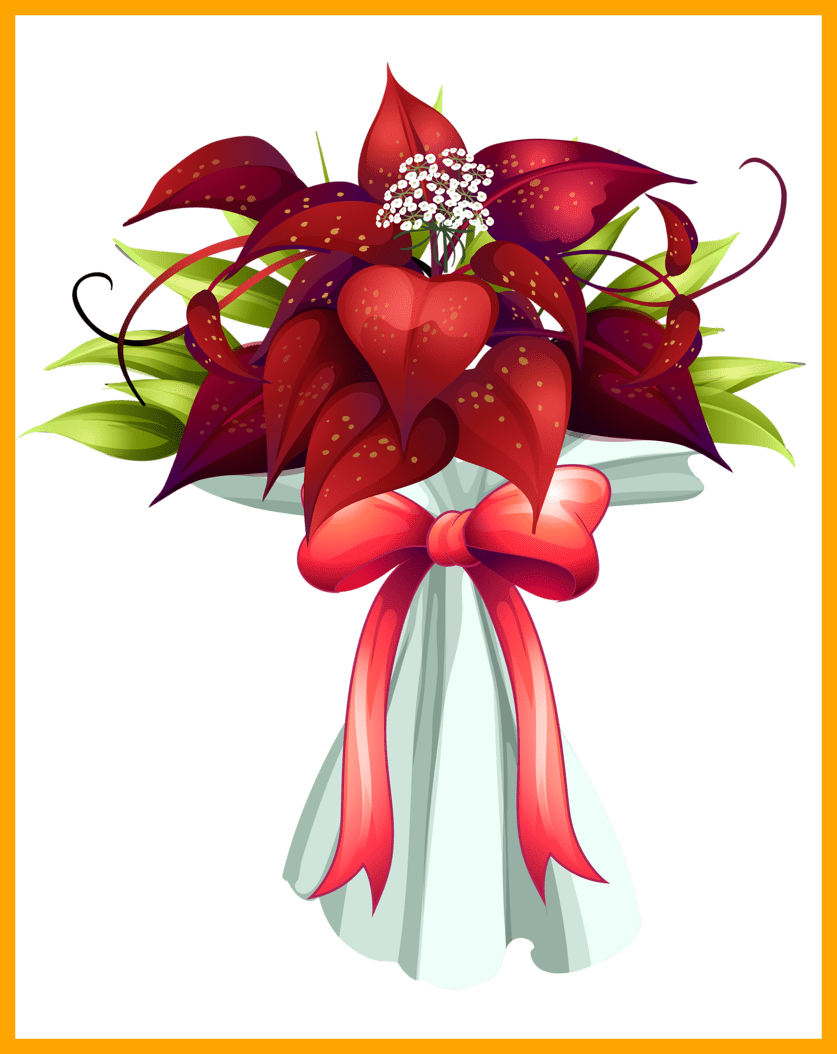 Best Png Decoration Christmas And Album Image For Carnation - Birthday Flower Bouquet Png (837x1054), Png Download