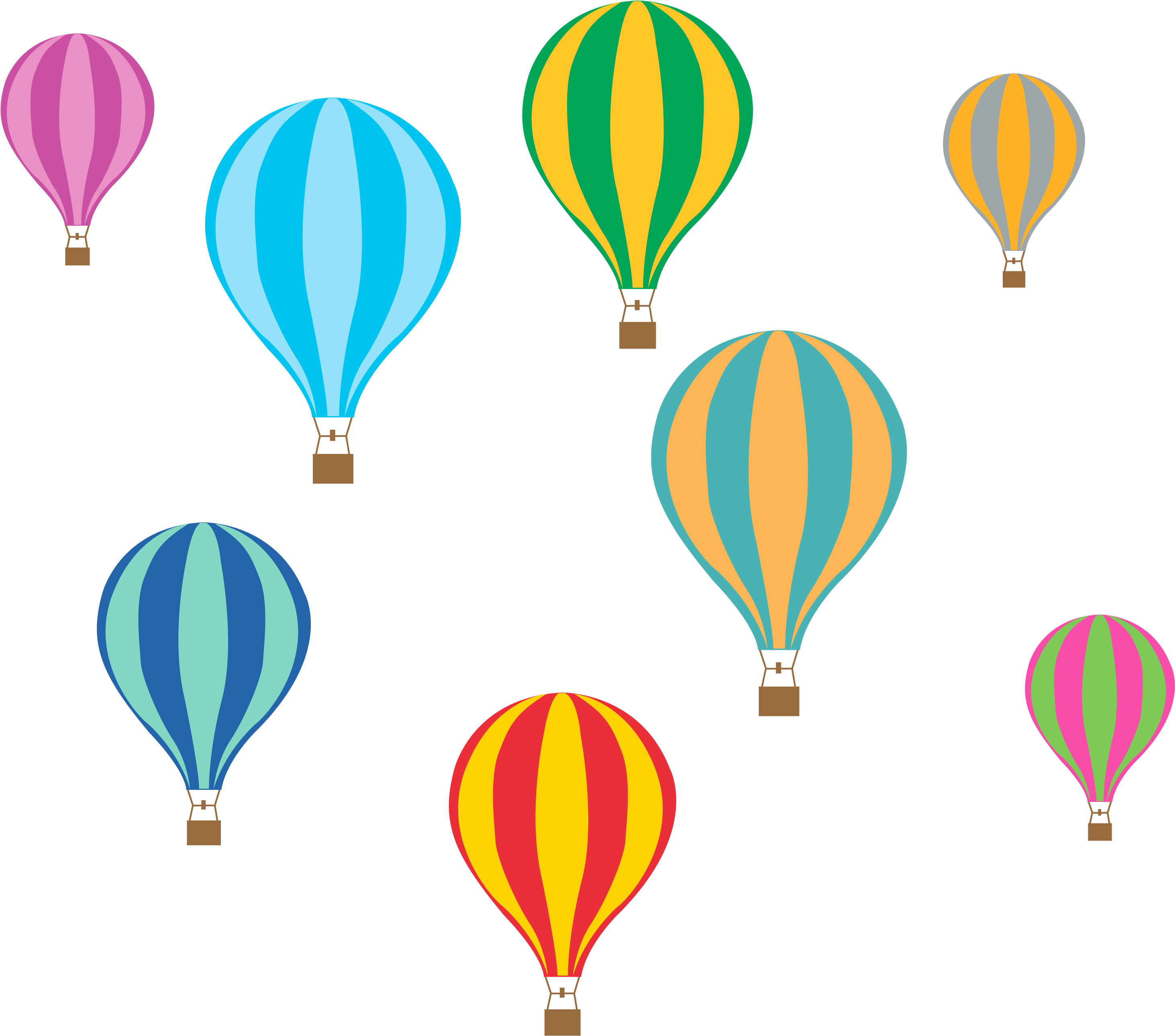 Balao-01 - Baloes Infantis Png (3942x2783), Png Download