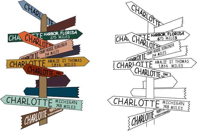 Below - Charlotte Nc Skyline Drawings (657x440), Png Download