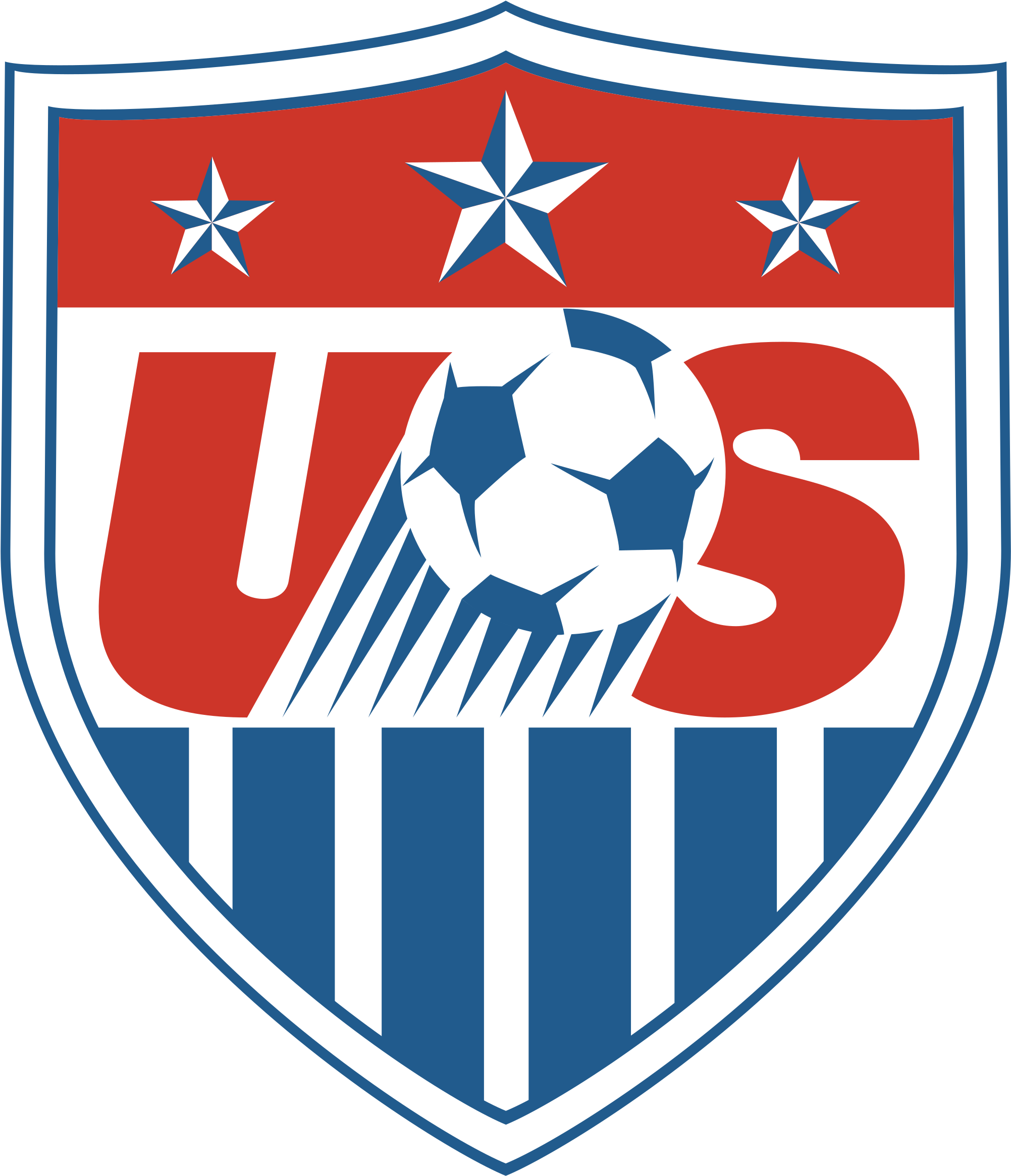 Us Soccer Logo Png Transparent - Us Soccer (2400x2400), Png Download