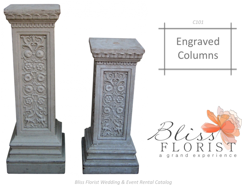 Call For Pricing & Availability Details - Engraved Columns (1140x836), Png Download