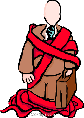 Red Tape Royalty Free Vector Clip Art Illustration - Illustration (345x480), Png Download