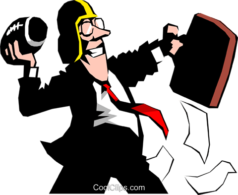 Cartoon Football Quarterback Royalty Free Vector Clip - Examples Of Voucher System Of Control For Expenditures (480x393), Png Download