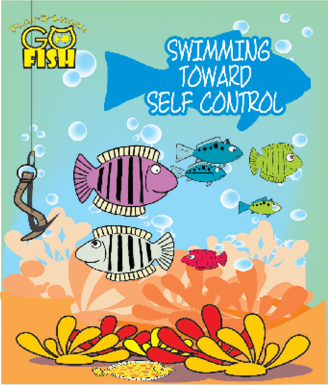 Swimming Toward Self Control Card Game - Go Fish: Swimming Toward Self Control (2000x1245), Png Download